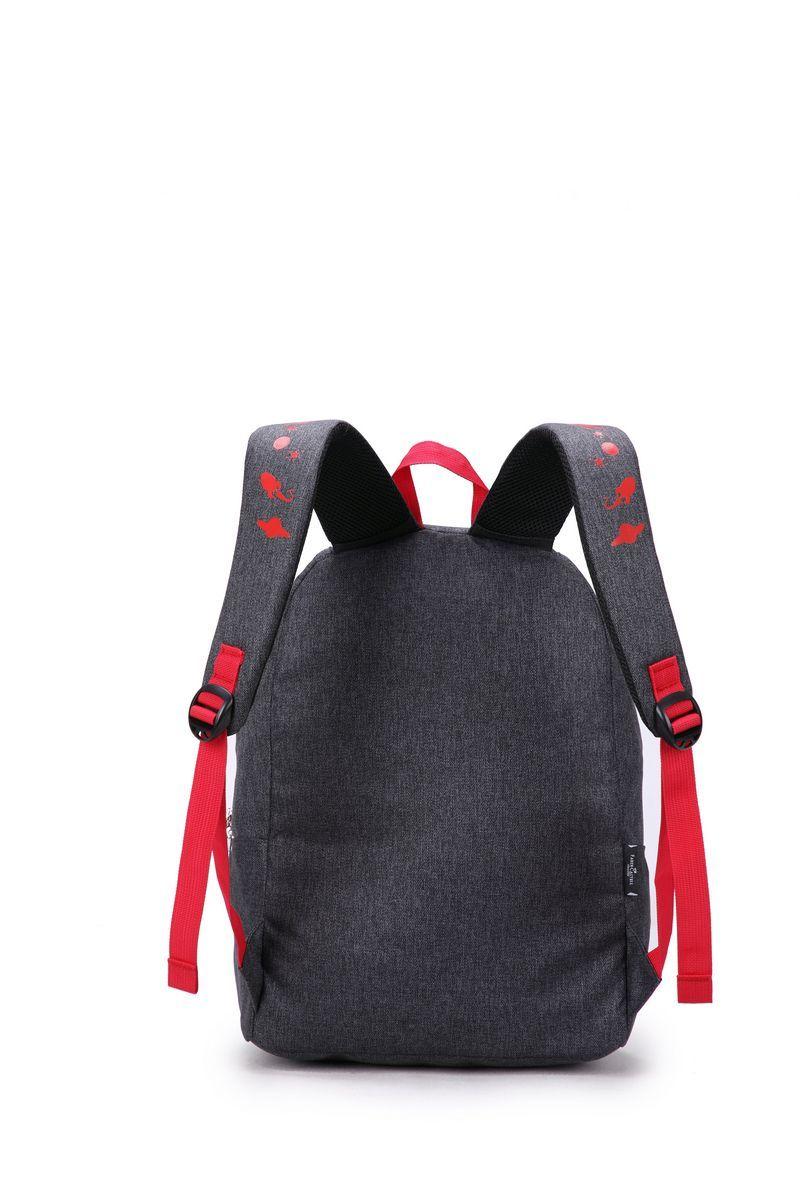 Mochila Energectic 23l - Gris Con Rojo-3