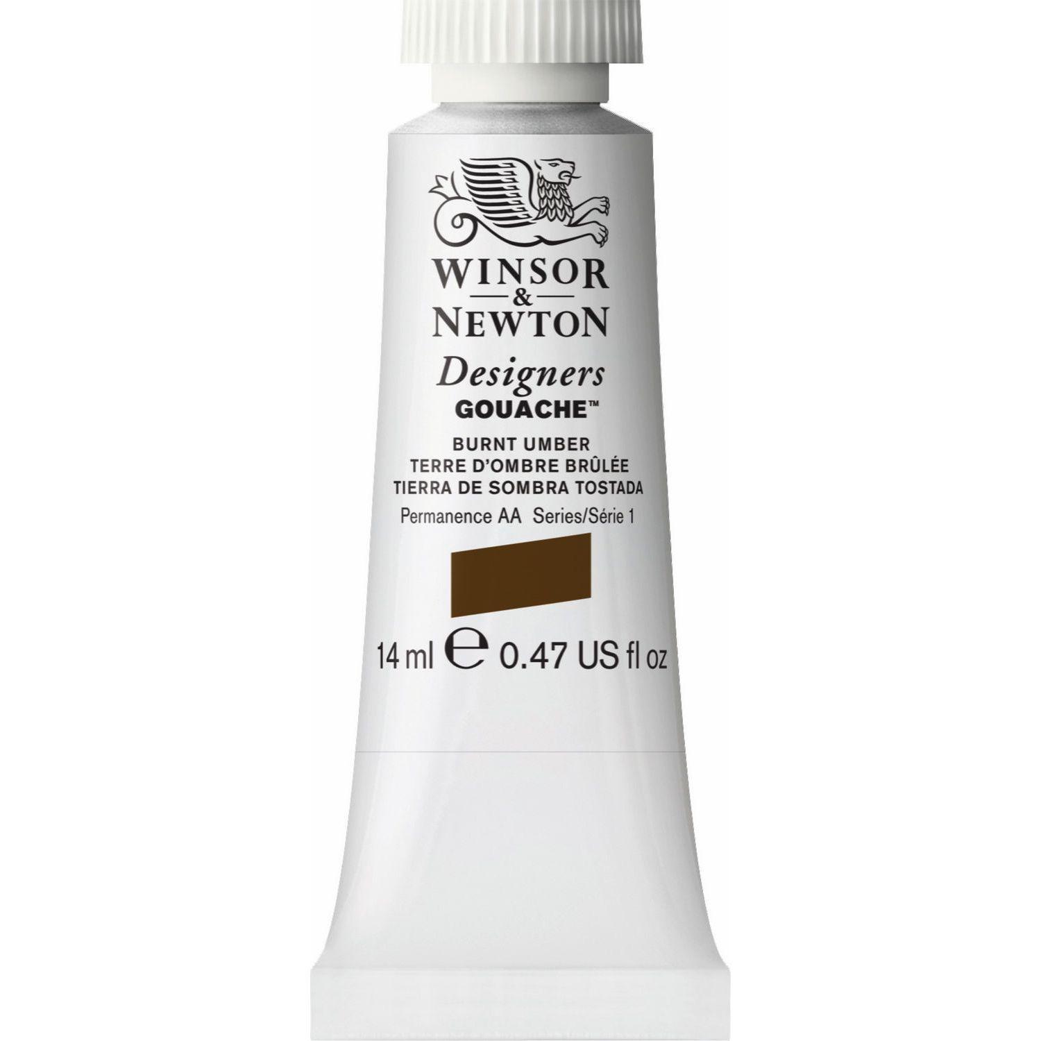 Gouache 14ml tubo Tierra de Sombra Tostada Winsor & Newton-0