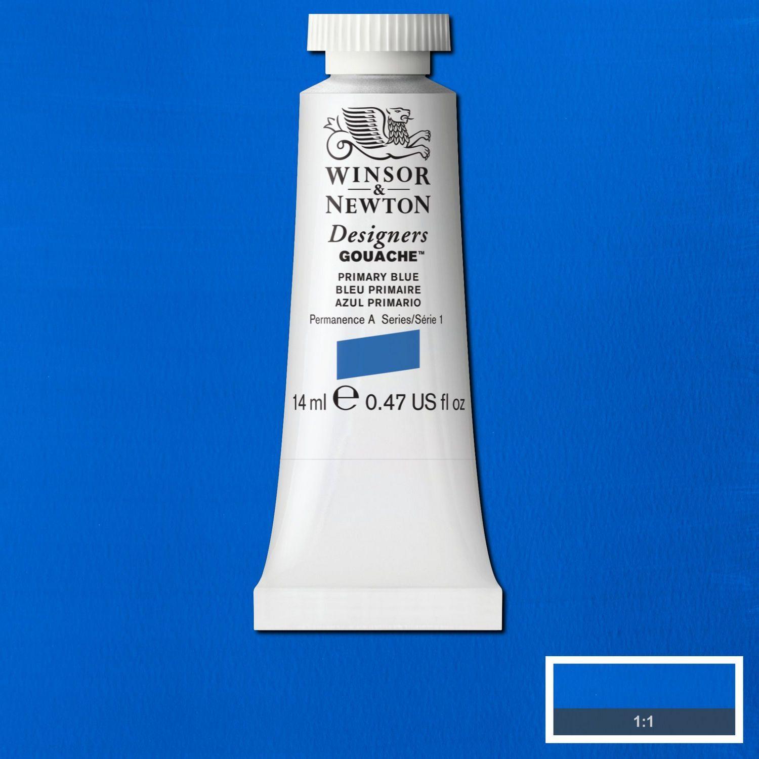 Gouache 14ml tubo Azul Primario Winsor & Newton-1
