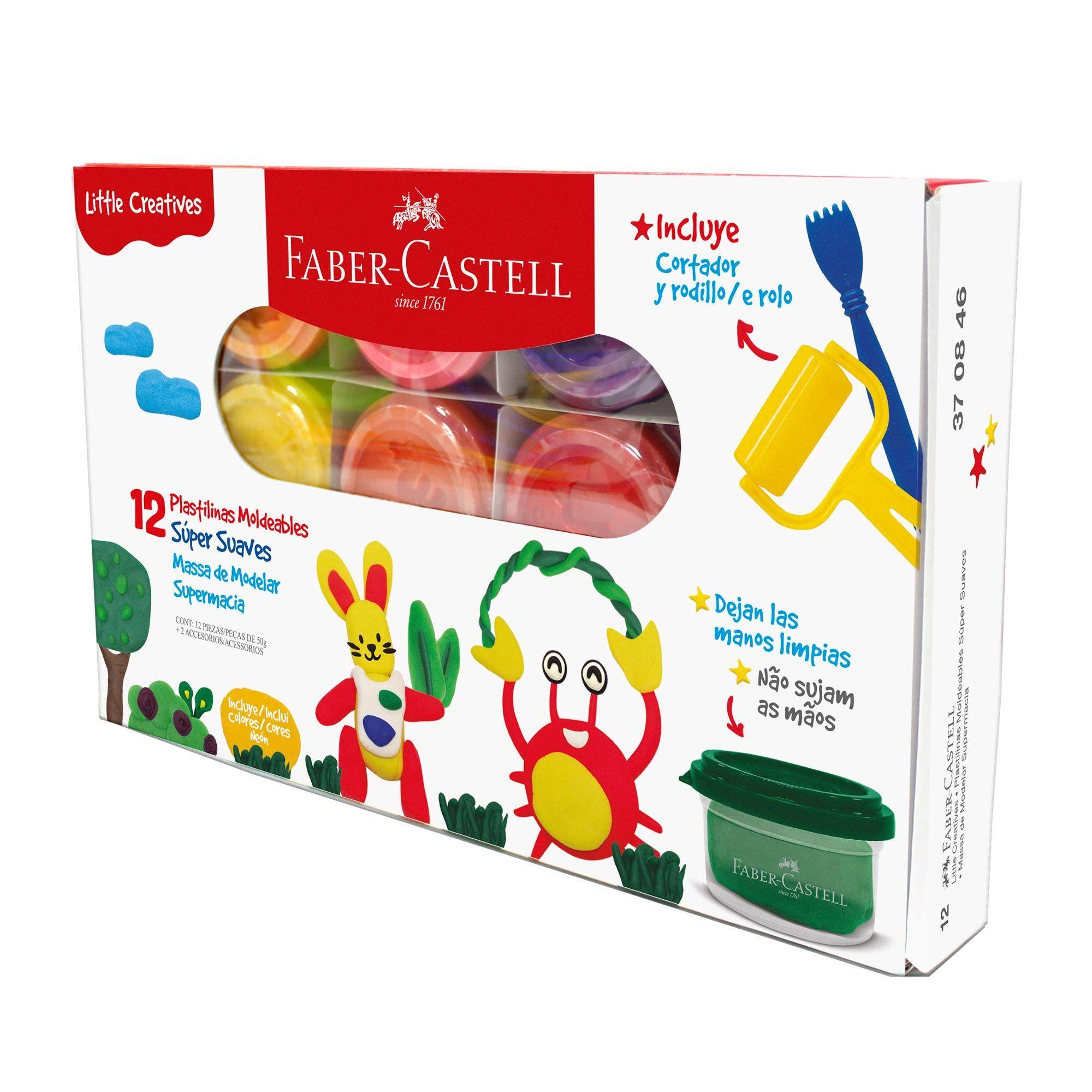 Plastilina Suave x12 Colores Little Creatives Faber-Castell-1