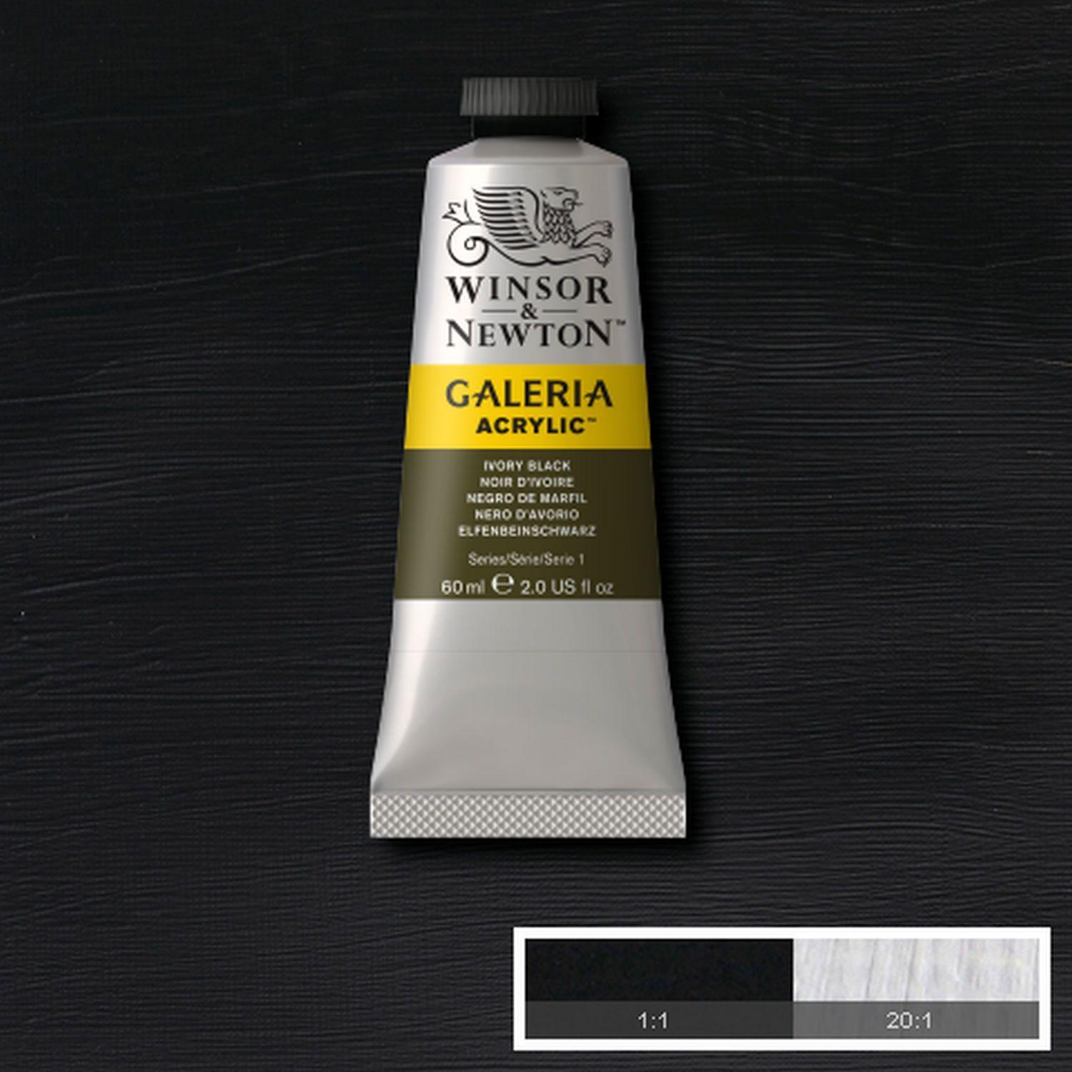 Acrilico Galeria 60ml negro marfil Winsor & Newton-1