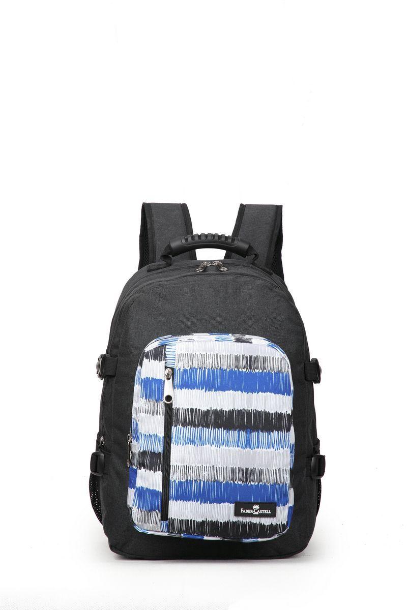 Mochila Wanderer 29l - Negro / Lineas Azul-0