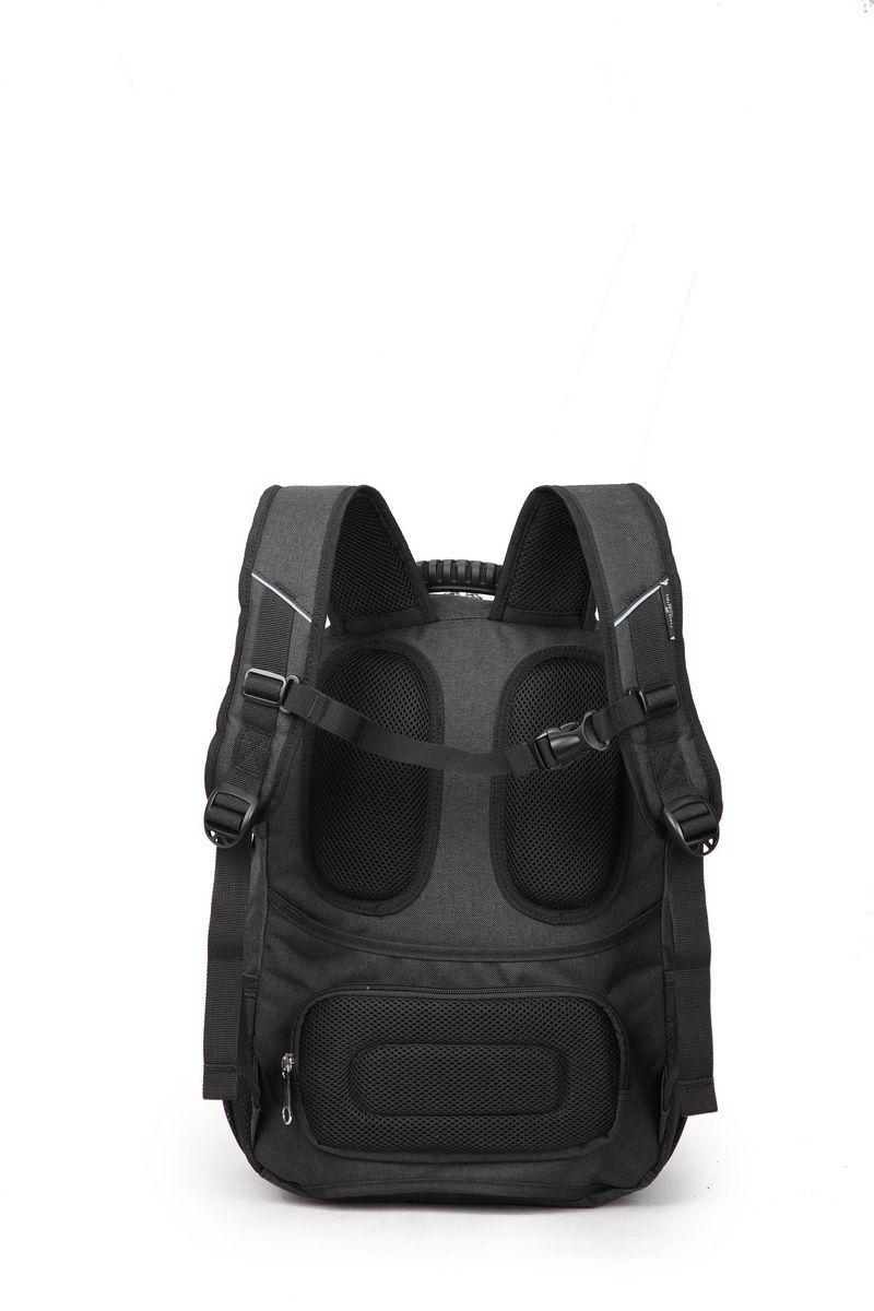 Mochila Wanderer 29l - Negro / Lineas Azul-3