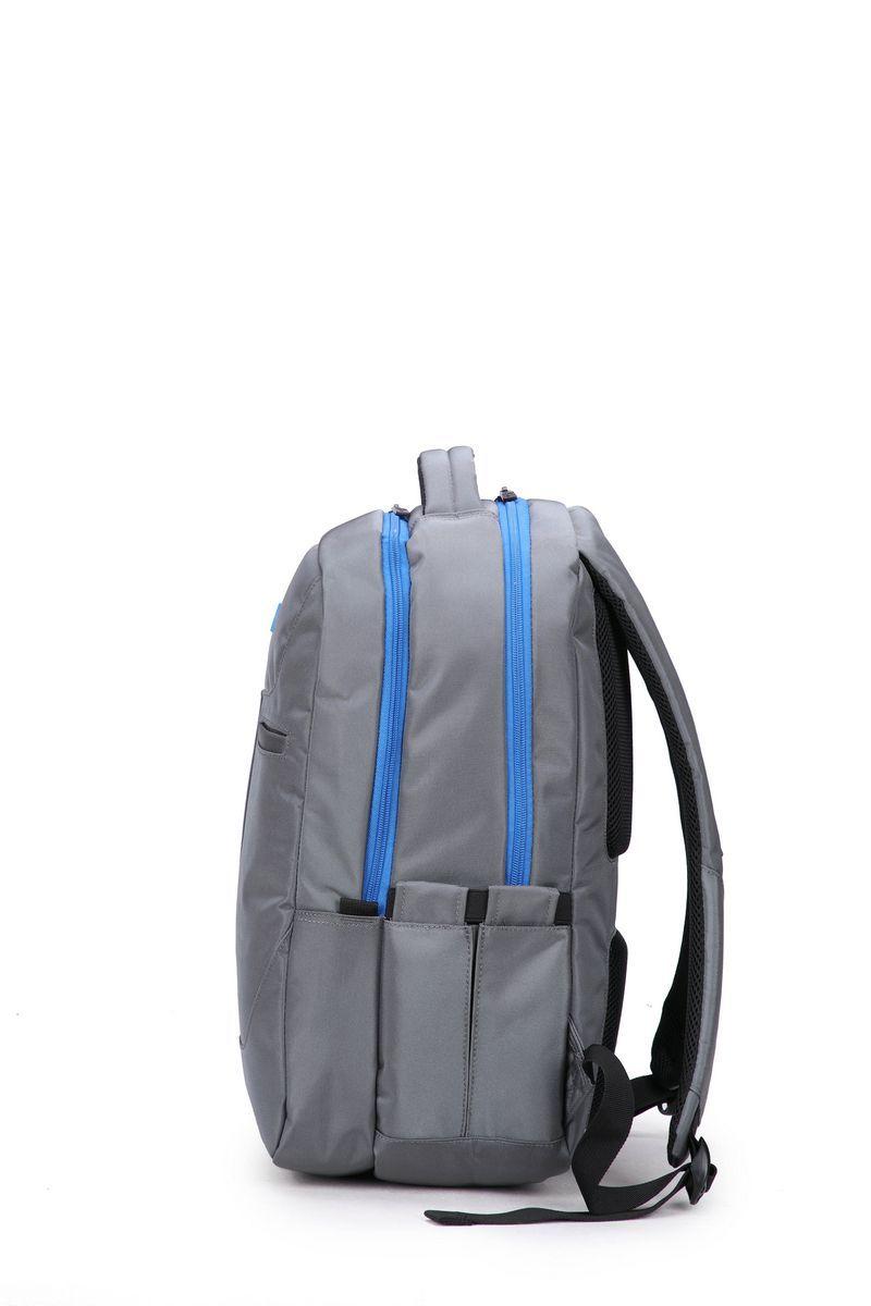 Mochila Urban 26l - Gris Con Celeste-2