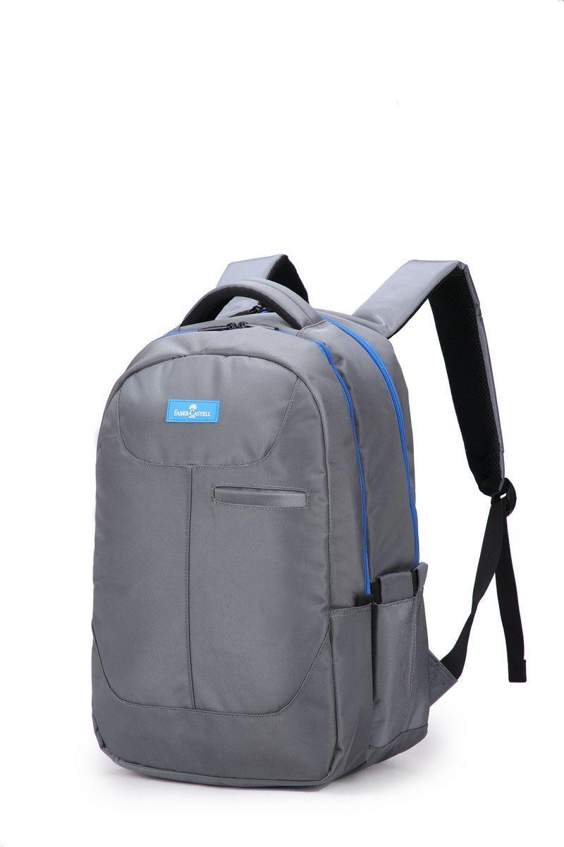 Mochila Urban 26l - Gris Con Celeste-1