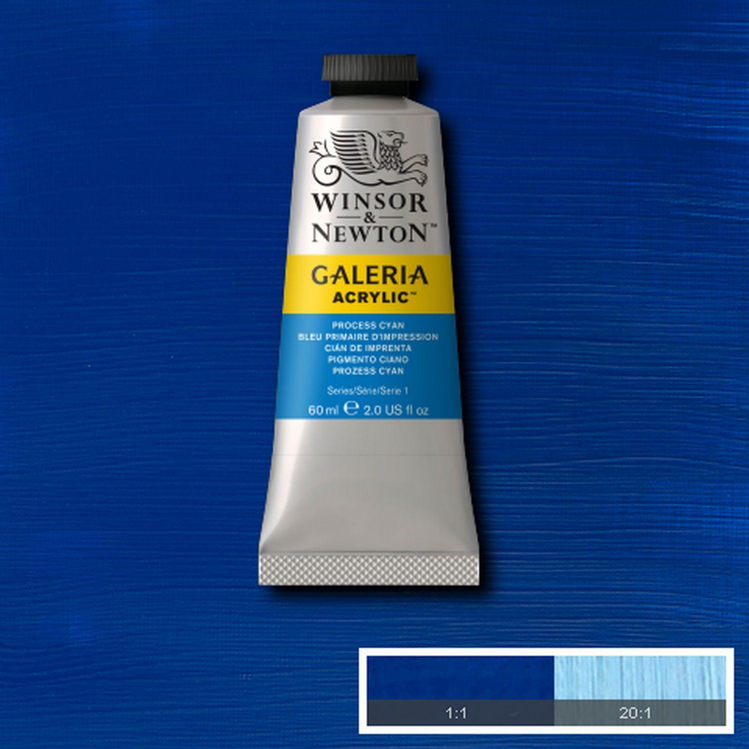 Acrilico Galeria 60ml cian de imprenta Winsor & Newton-1