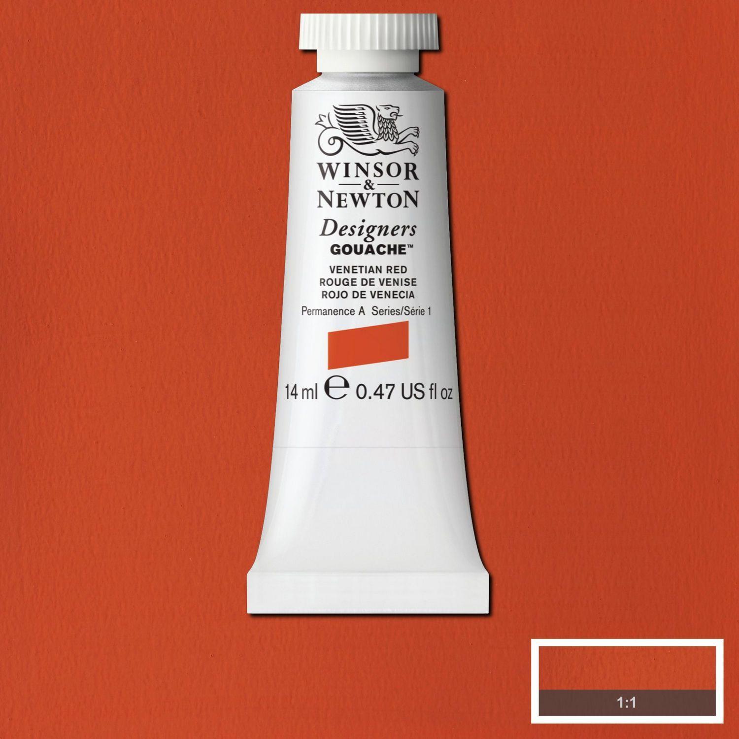 Gouache 14ml tubo Rojo de Venecia Winsor & Newton-1
