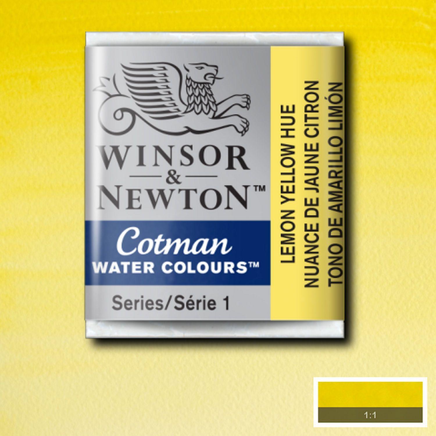 Acuarela Cotman m/pan tono amarillo limon Winsor & Newton-1