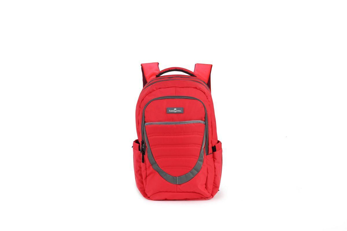 Mochila Weekend 30l - Rojo Con Gris-0