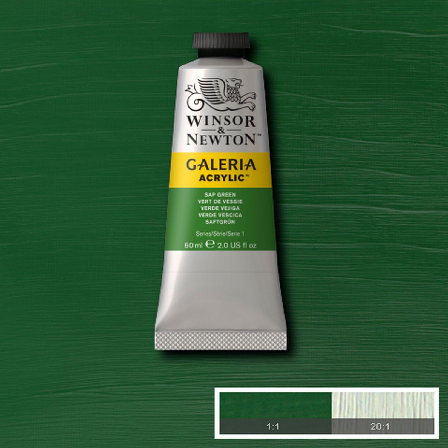 Acrilico Galeria 60ml verde vejiga Winsor & Newton-1