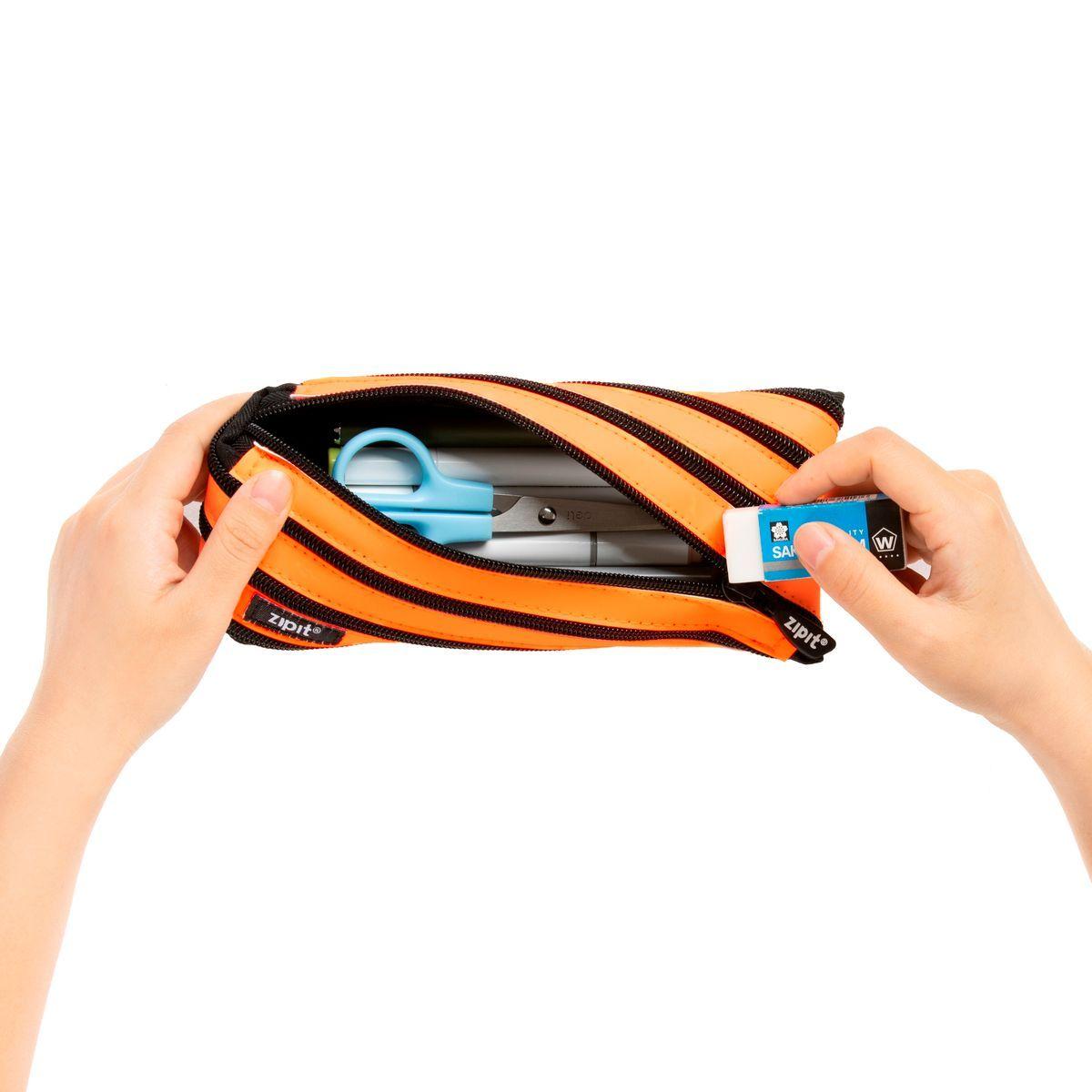 Estuche Neon Color Naranjo-1