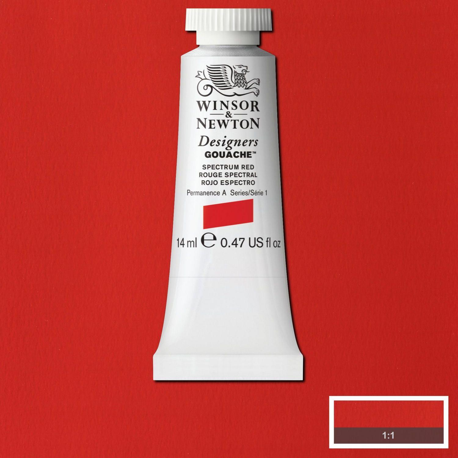 Gouache 14ml tubo Rojo Esprecto Winsor & Newton-1
