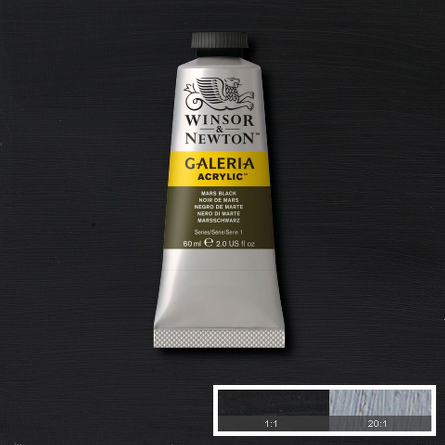 Acrilico Galeria 60ml negro de marte Winsor & Newton-1