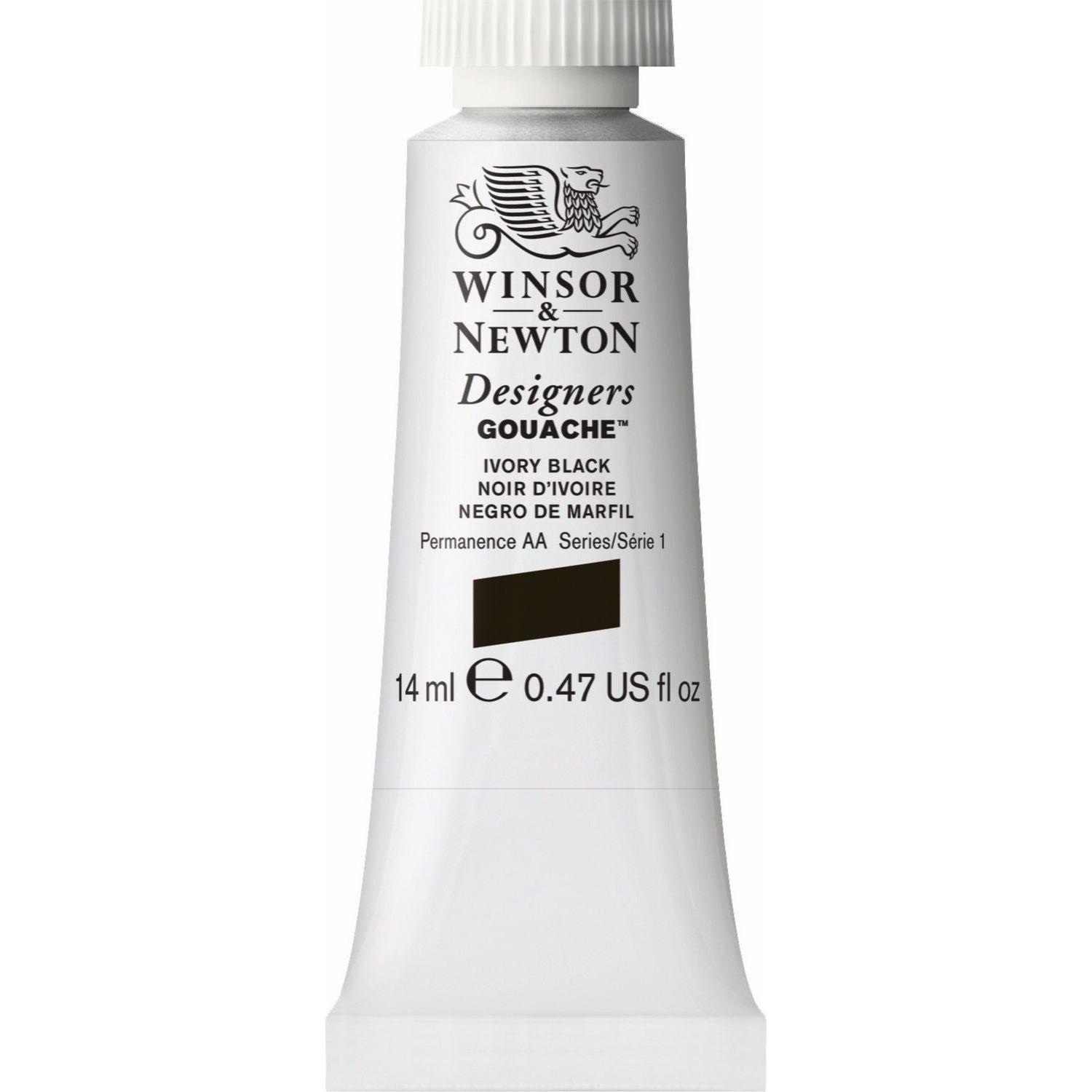 Gouache 14ml tubo Negro Marfil Winsor & Newton-0