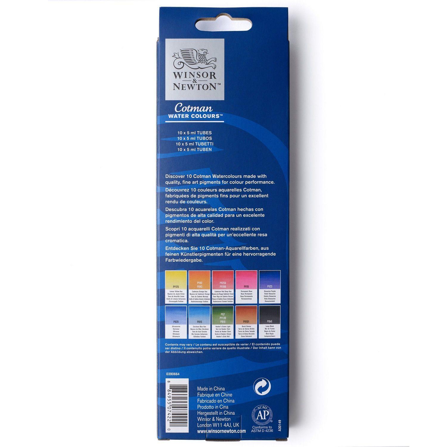 Set Inicial Acuarela Cotman 10x5ml Winsor & Newton-3