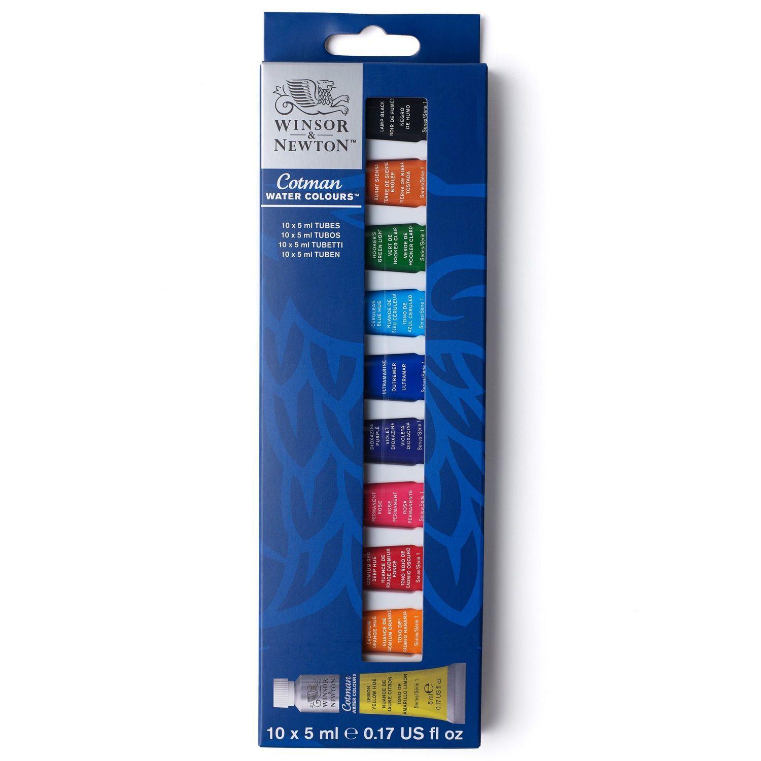 Set Inicial Acuarela Cotman 10x5ml Winsor & Newton-0