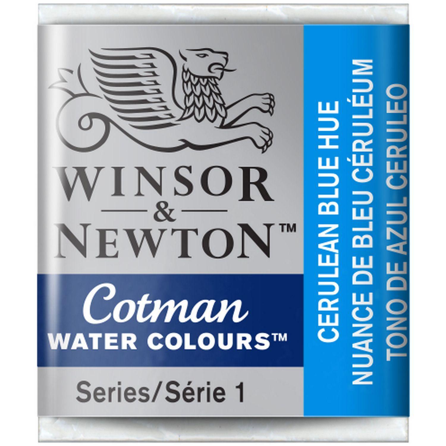 Acuarela Cotman m/pan tono azul ceruleo Winsor & Newton-0