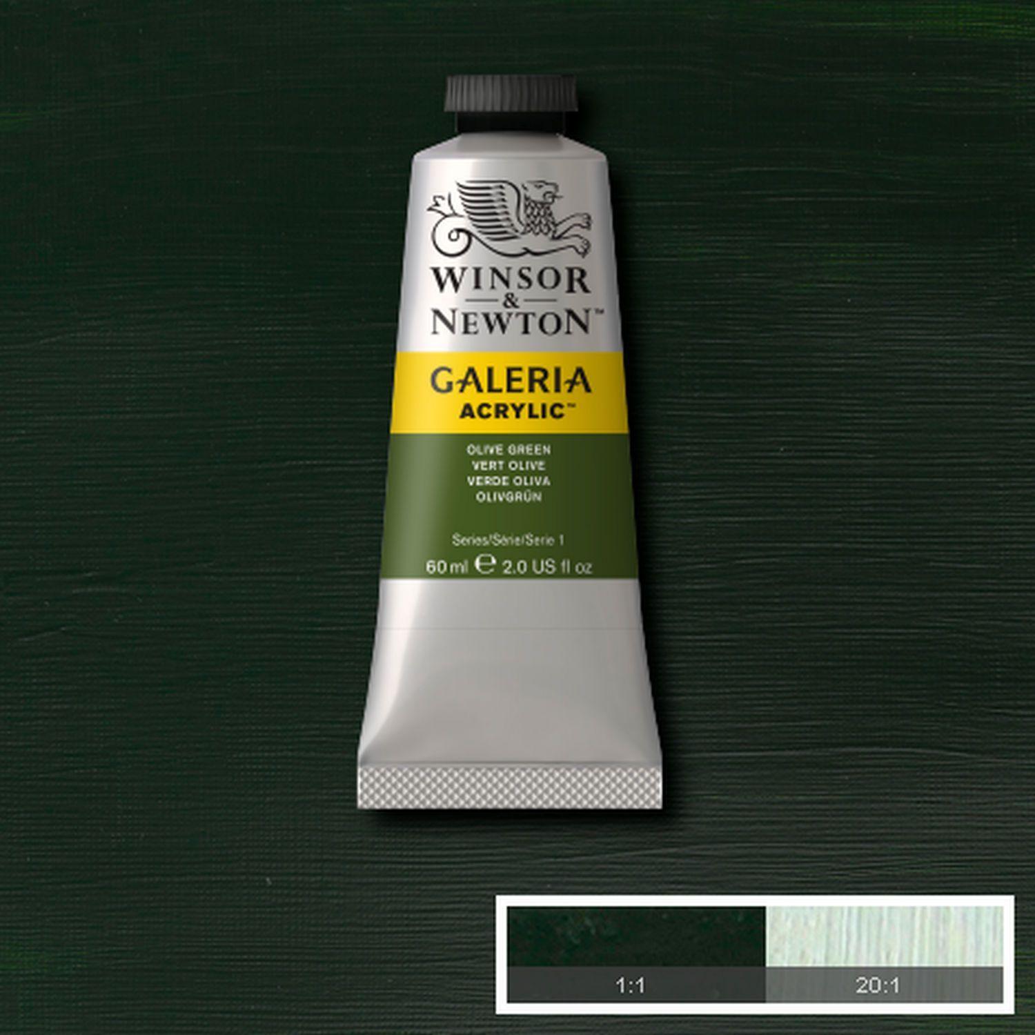 Acrilico Galeria 60ml verde oliva Winsor & Newton-1