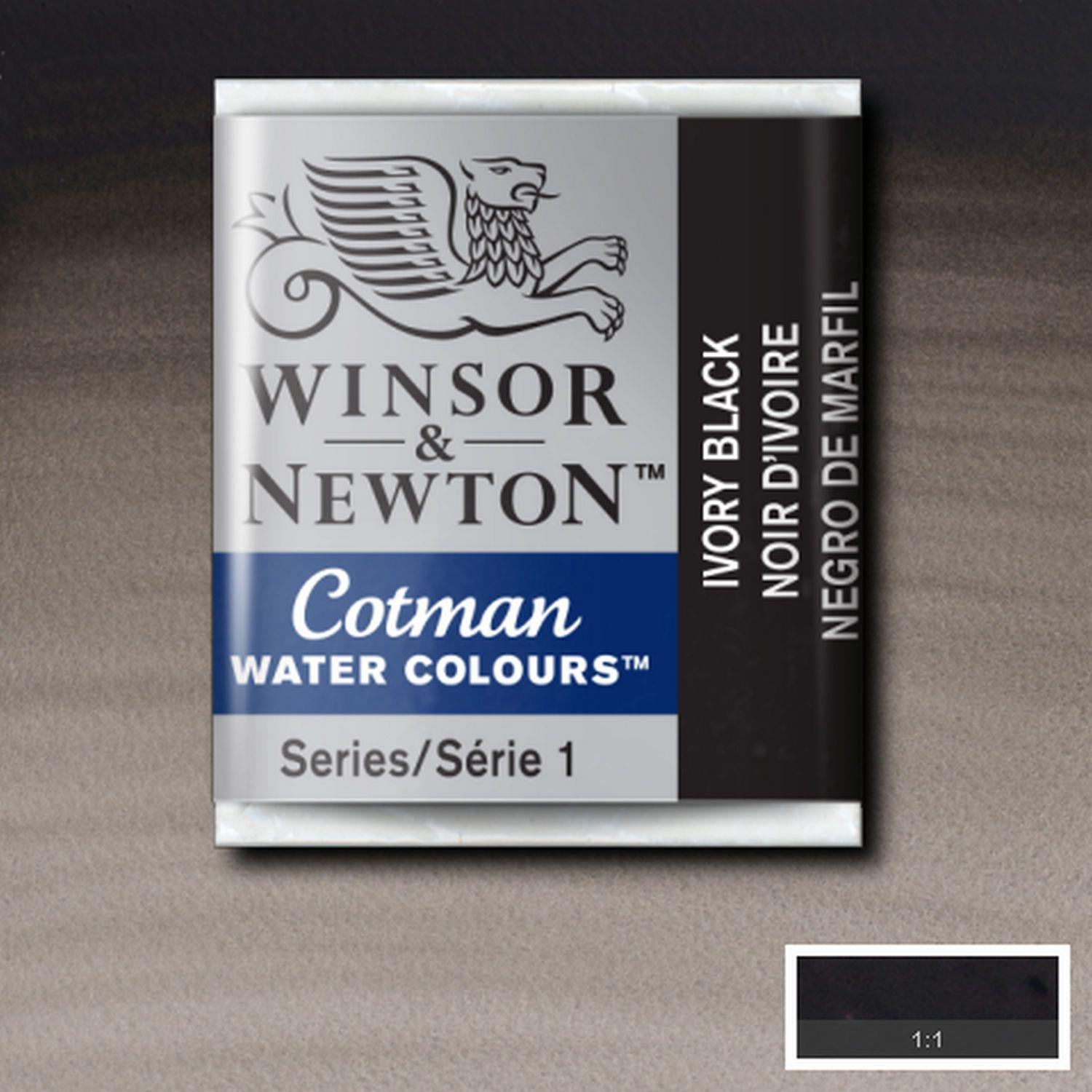 Acuarela Cotman m/pan negro de marfil Winsor & Newton-1
