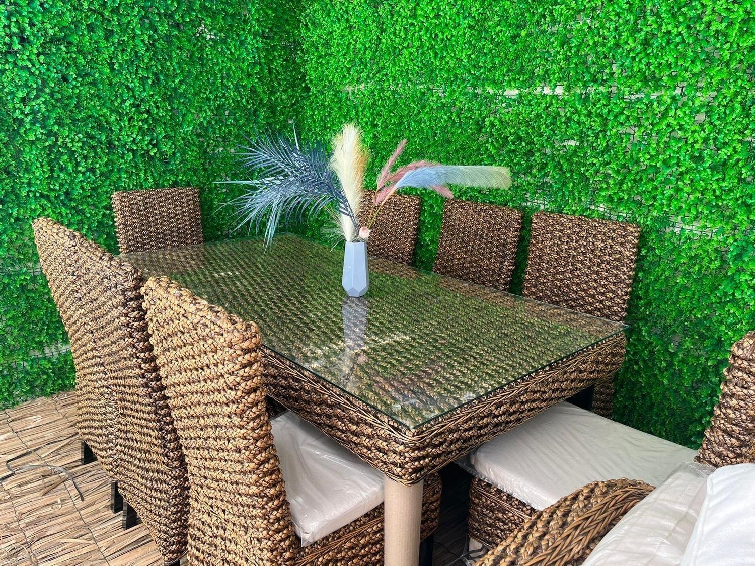 Comedor 6 Sillas en Rattan Natural-2