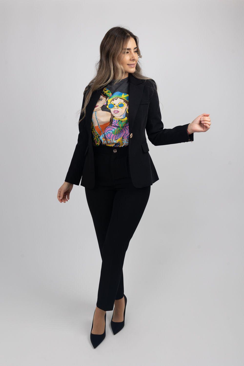 Conjunto Formal Color Negro-0