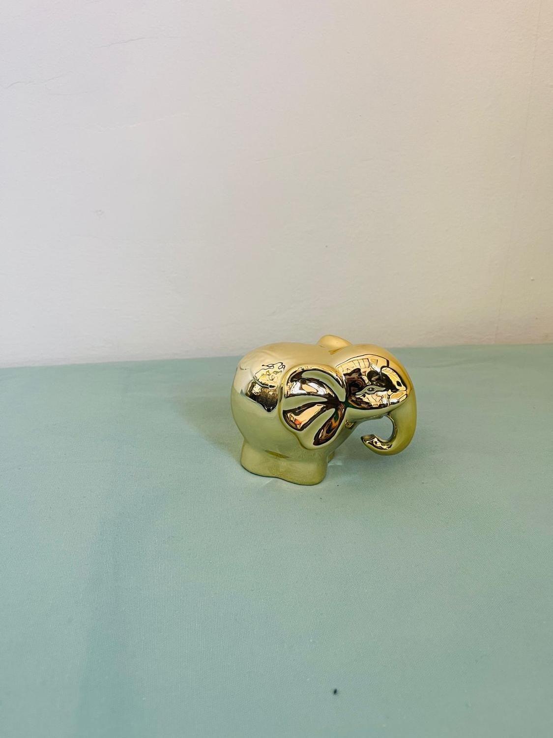 Adorno para mesa elefante dorado-3