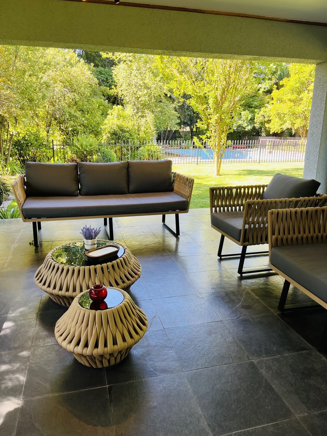 Juego de Terraza Cuerda Nautica Especial 6 Piezas Beige-3