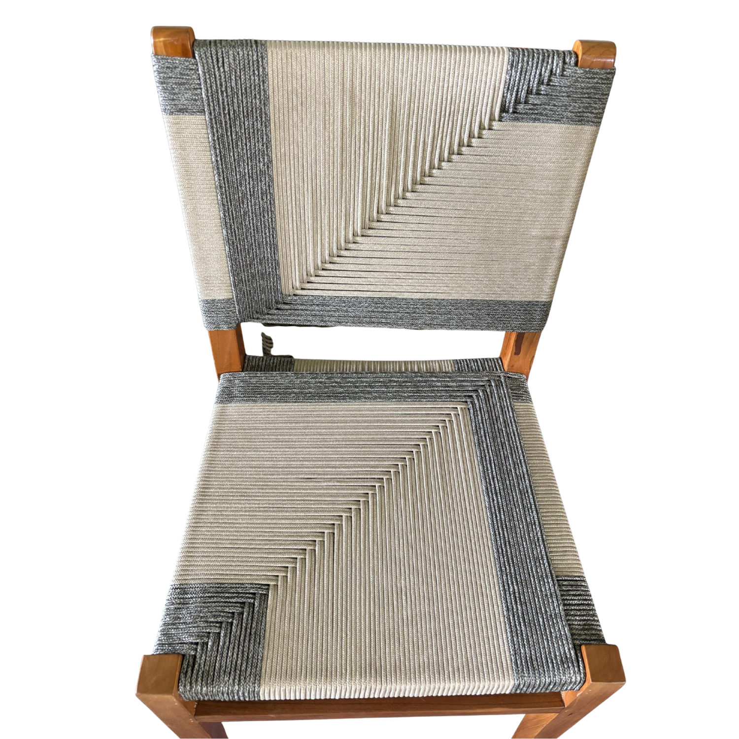 Silla Jovisna Madera Teca y Cuerda Náutica-5