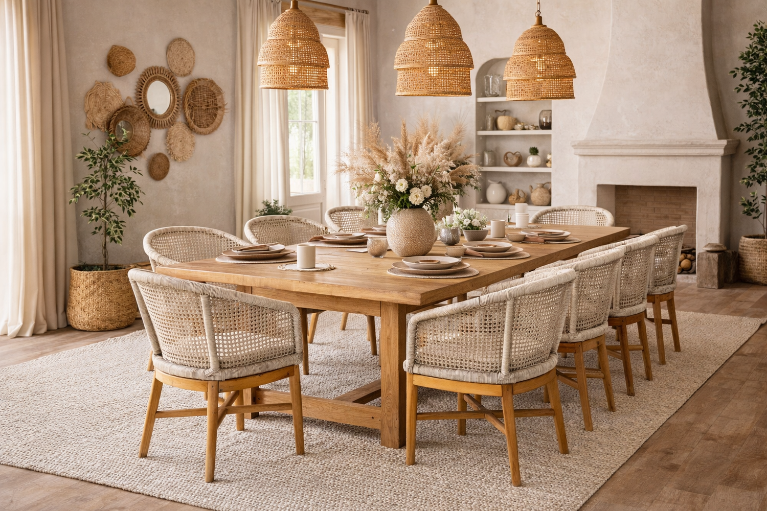 Silla Poltrona Madera Teca y Cuerda Náutica-5