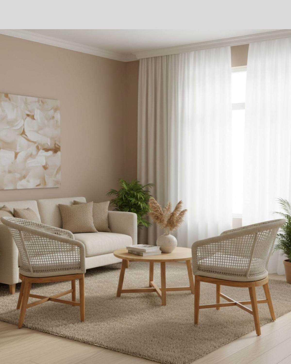 Silla Poltrona Madera Teca y Cuerda Náutica-8