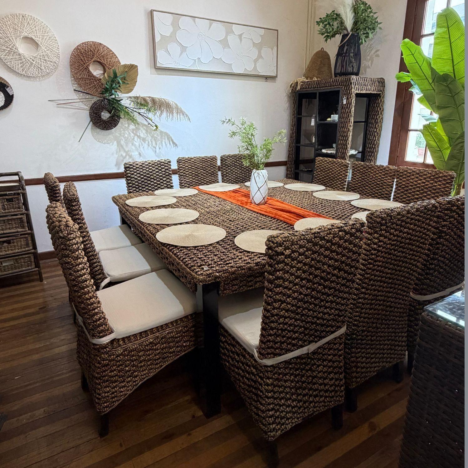 Comedor Cuadrado 8 Personas Rattan Natural-9