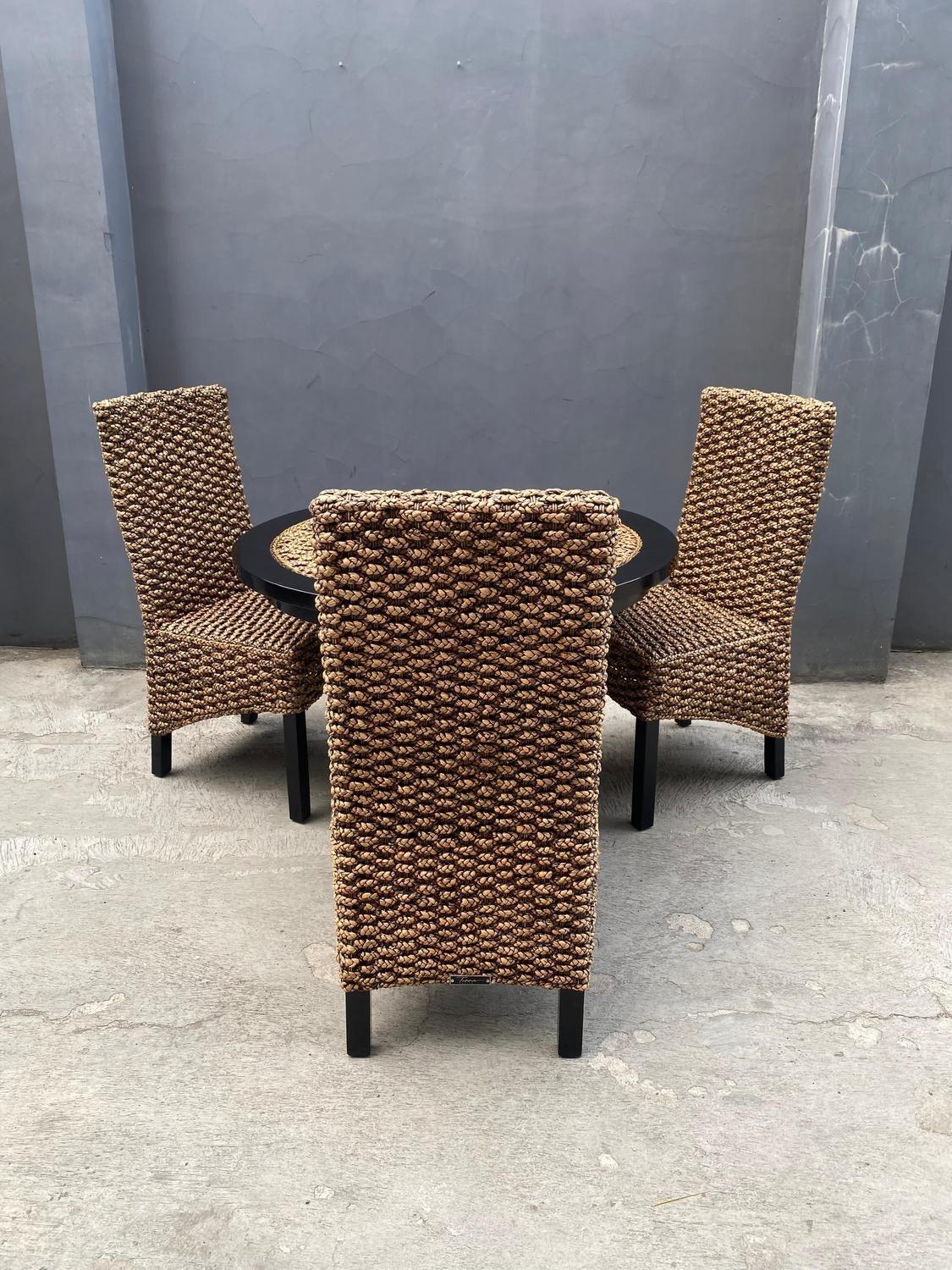 Comedor Redondo 4 Personas Rattan Natural-2