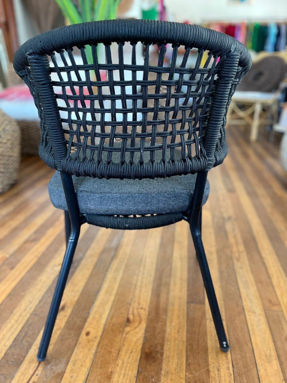 Silla Color Negro de Cuerda Nautica-1