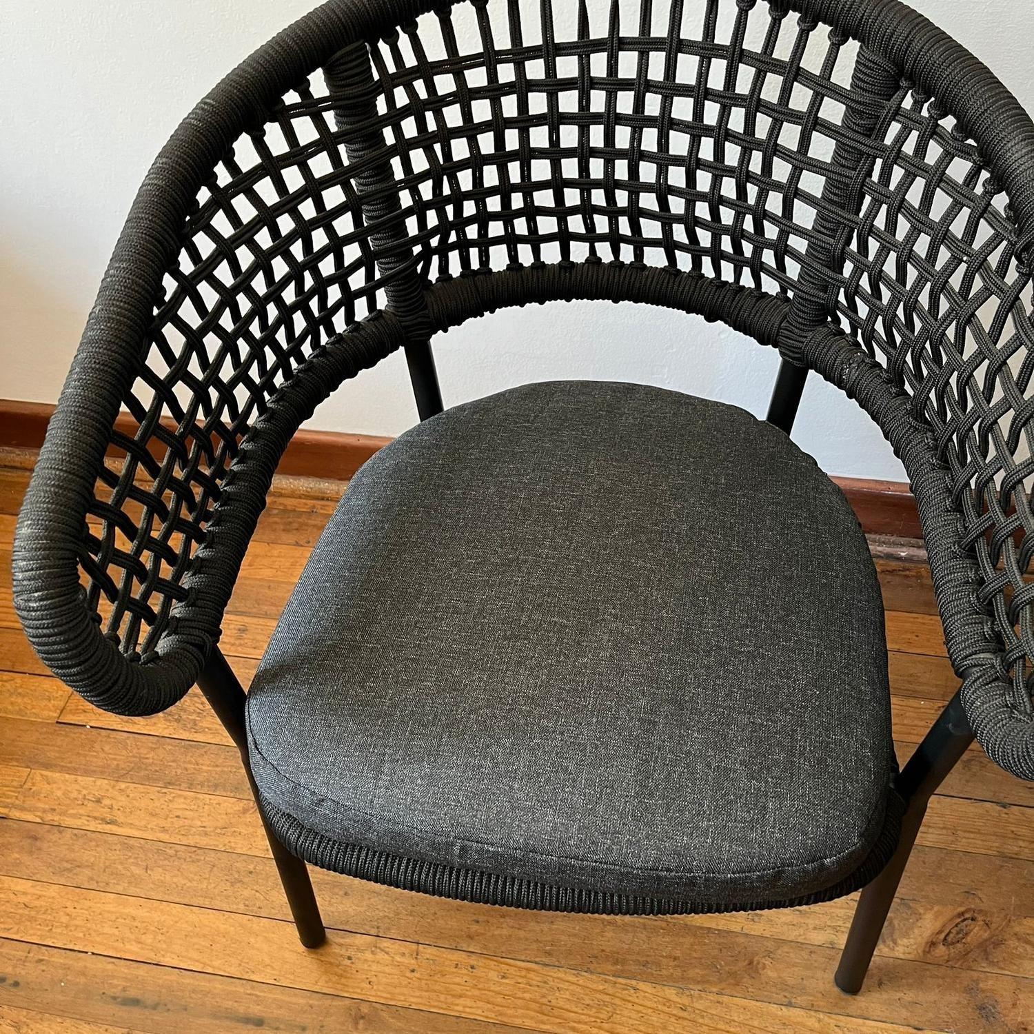 Silla Color Negro de Cuerda Nautica-2