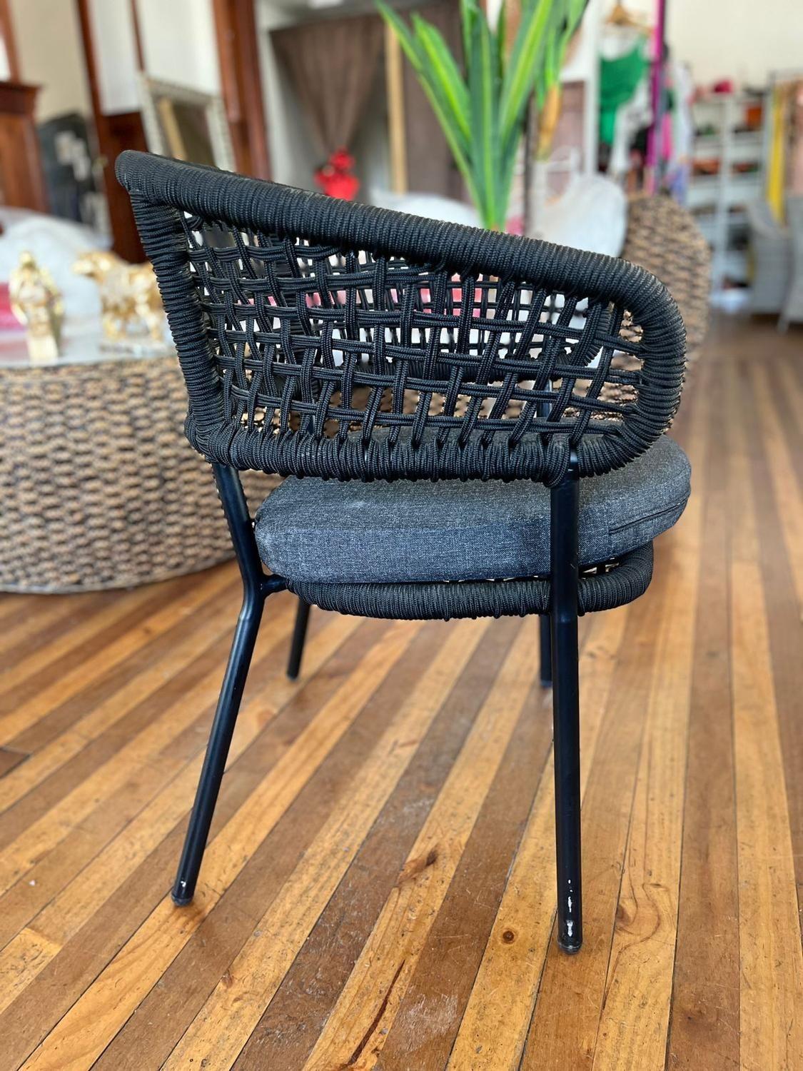 Silla Color Negro de Cuerda Nautica-6