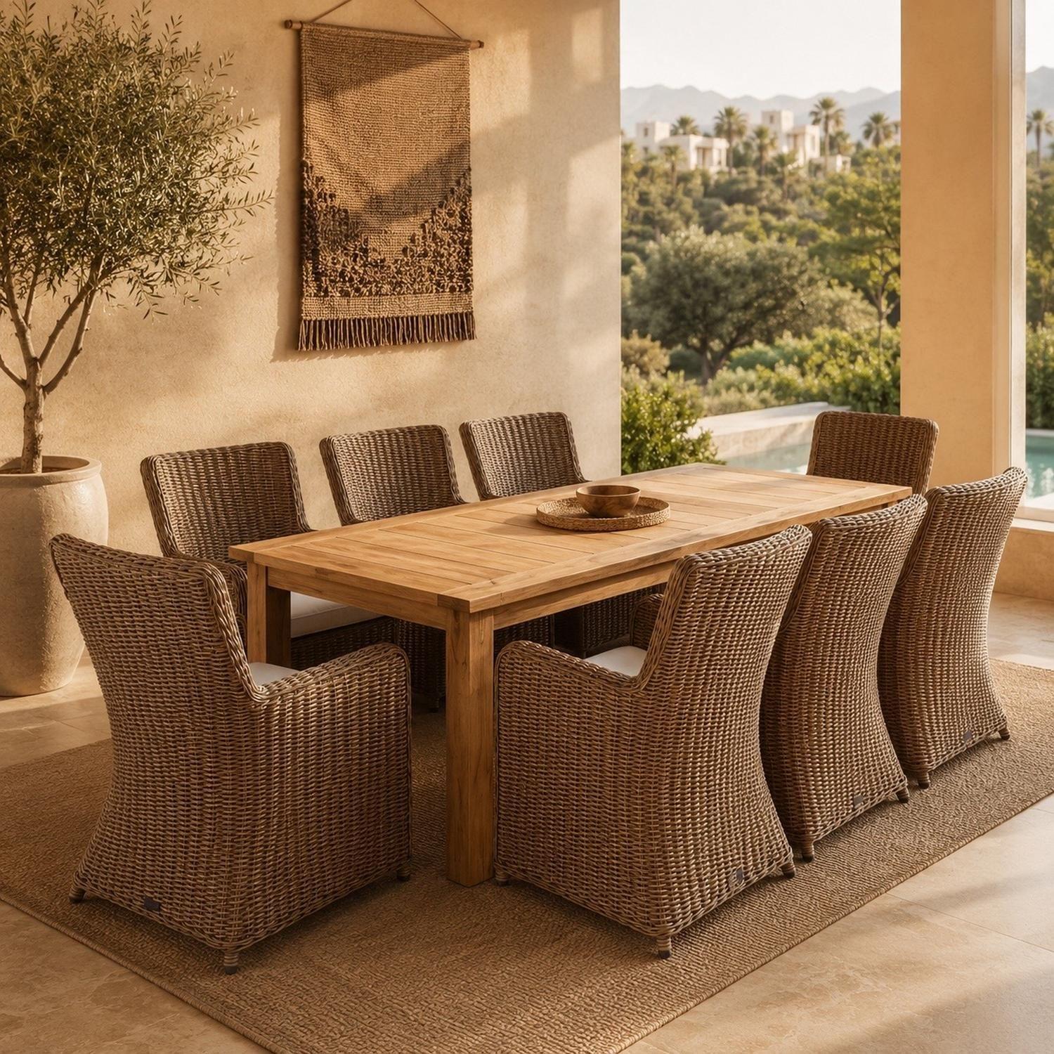 Comedor Madera Teca 8 Personas-3