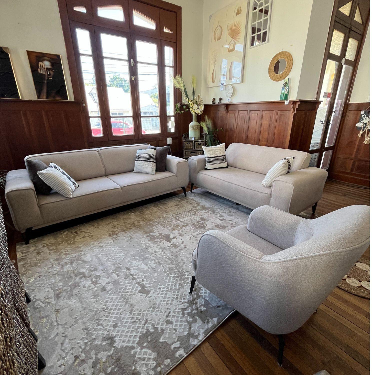 Sofa Capadocia 3 Cuerpos Beige, Sofa Cama-6