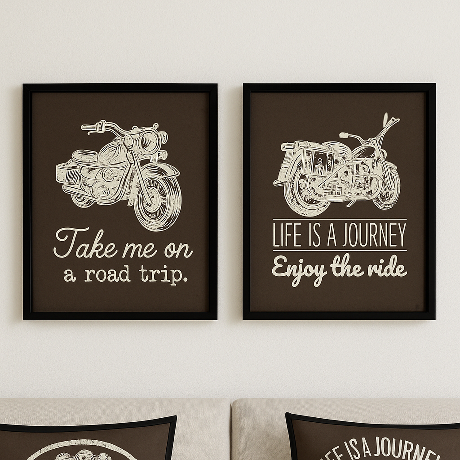 Cuadro Decorativo de Moto Estilo Urbano B-2