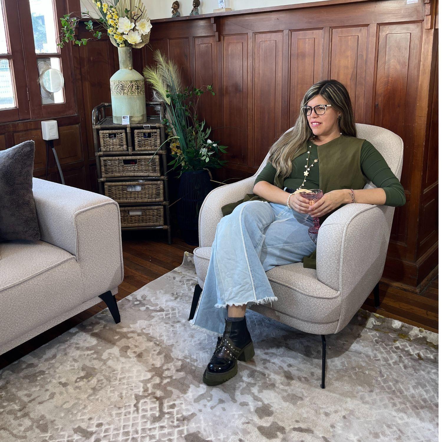 Juego de living Capadocia 6 Cuerpos 3+2+1 Beige, Sofa Cama-5