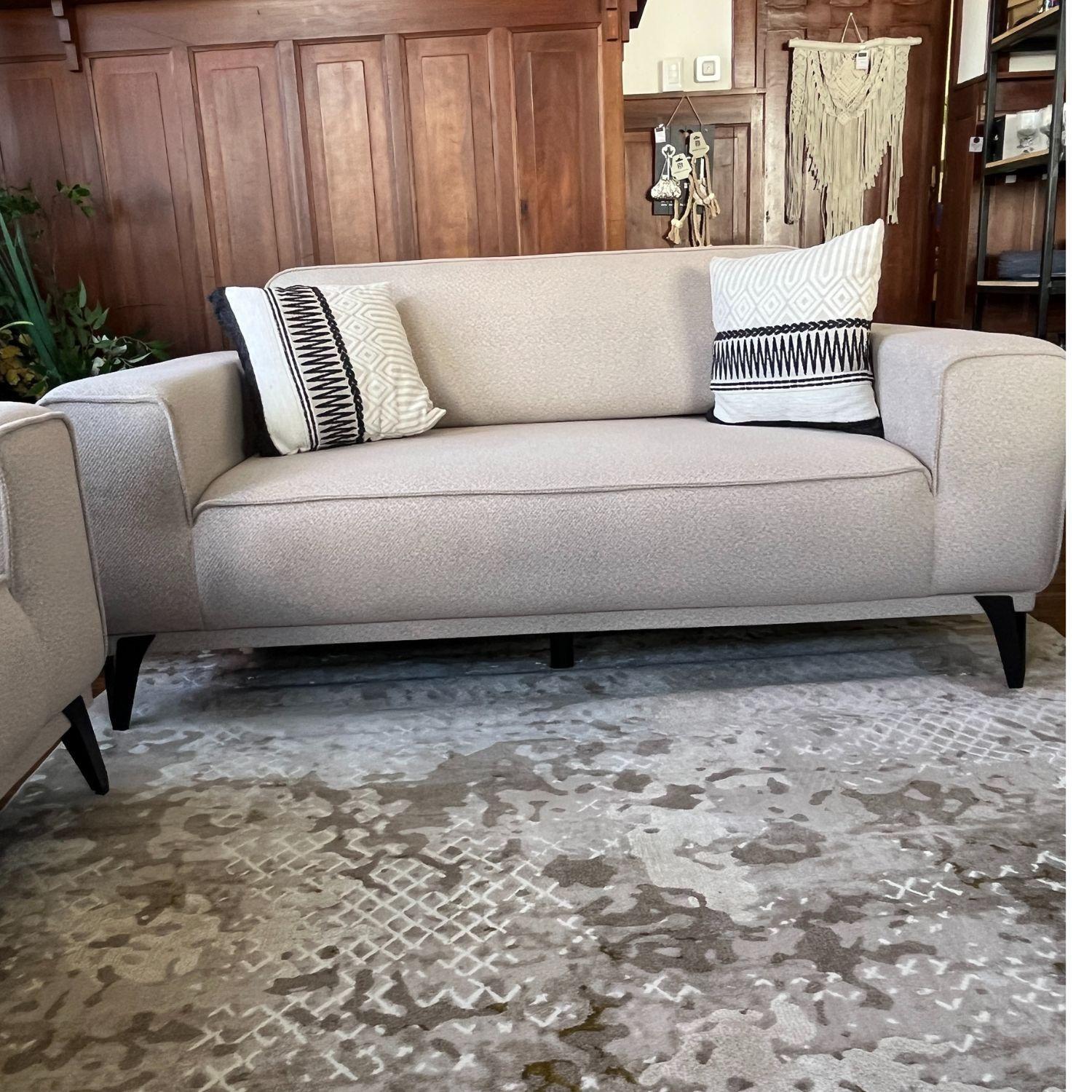 Juego de living Capadocia 6 Cuerpos 3+2+1 Beige, Sofa Cama-7