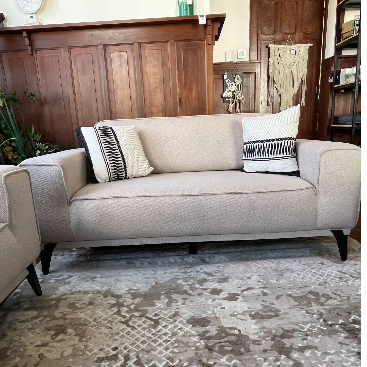 Juego de living Capadocia 6 Cuerpos 3+2+1 Beige, Sofa Cama-9