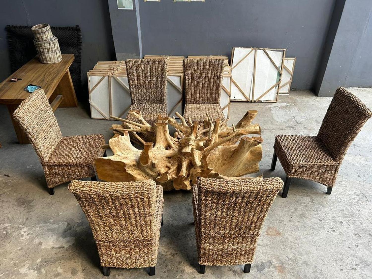 Raíz Teca Para Comedor 6 u 8 Personas-4