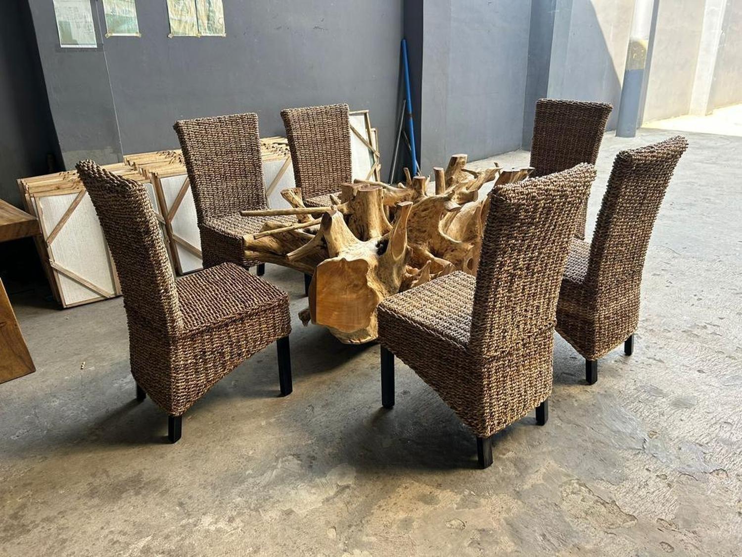 Raíz Teca Para Comedor 6 u 8 Personas-5