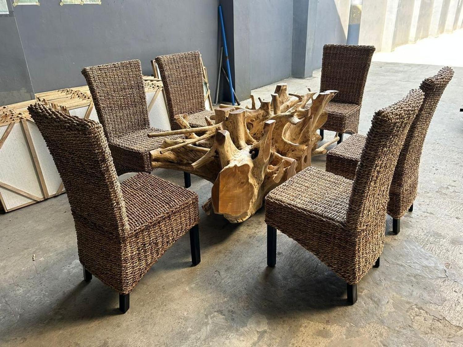 Raíz Teca Para Comedor 6 u 8 Personas-7