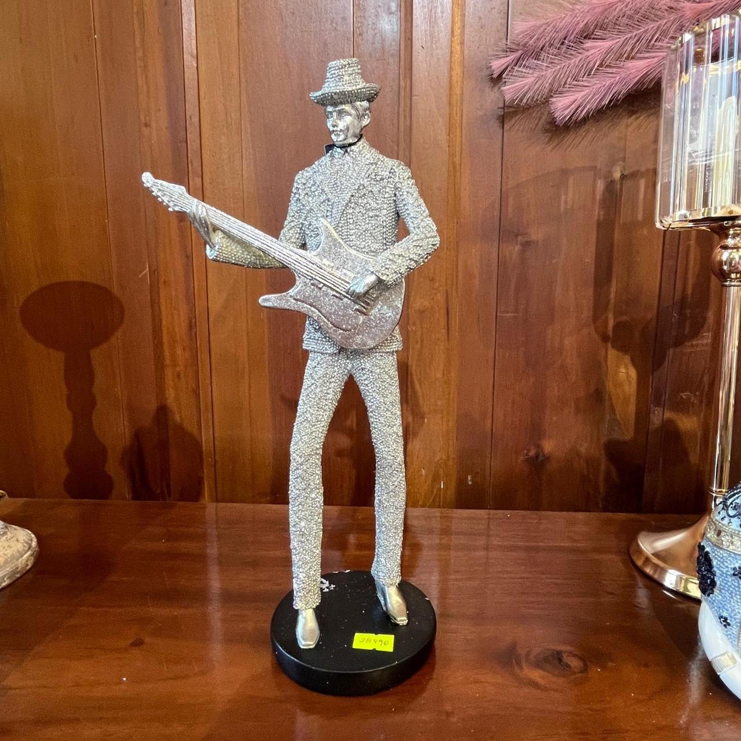 Figura Guitarrista Plateado-1