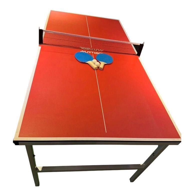 MESA PING PONG PLEGABLE ROJO PERFECTA-2