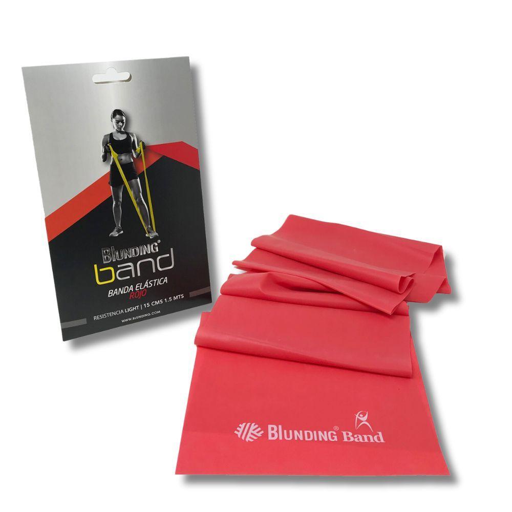 Banda Elástica para Ejercicio (sachet 1,5 Mts) - Blunding color Roja-1