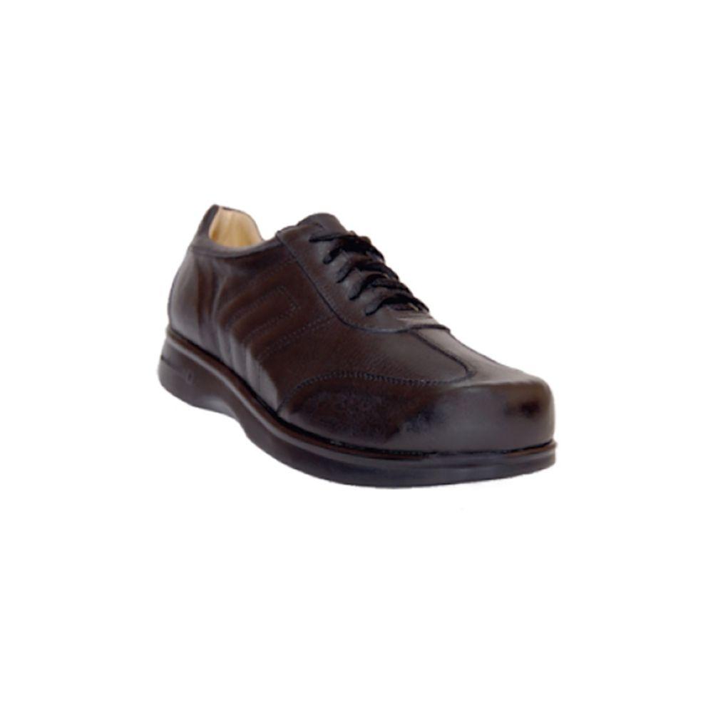 Zapato P/Diabetico C/Cierre Cordon Marron Talla 42-Blunding-3