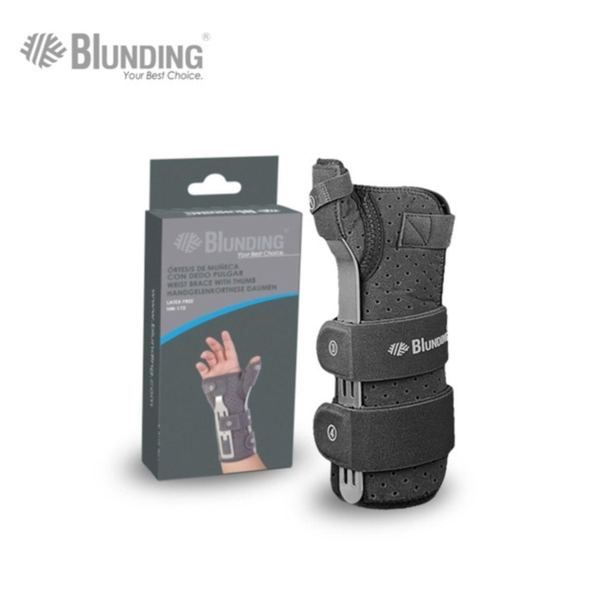 Ortesis De Muñeca Con Dedo Pulgar Izquierda Talla M-Blunding-3
