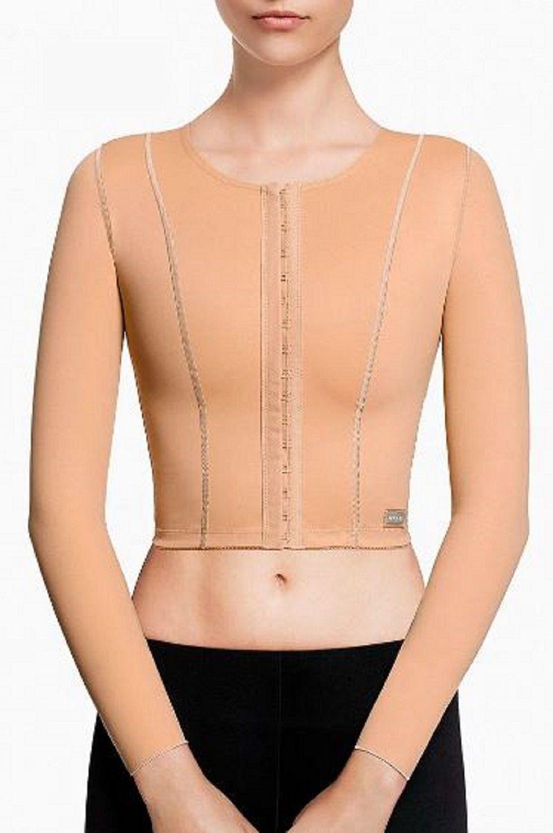 Chaleco para liposuccion mujer -Beige Talla XXL- Blunding-0